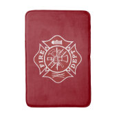 Firefighter Small Bath Mat (Voorkant Verticaal)
