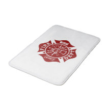Firefighter Small Bath Mat