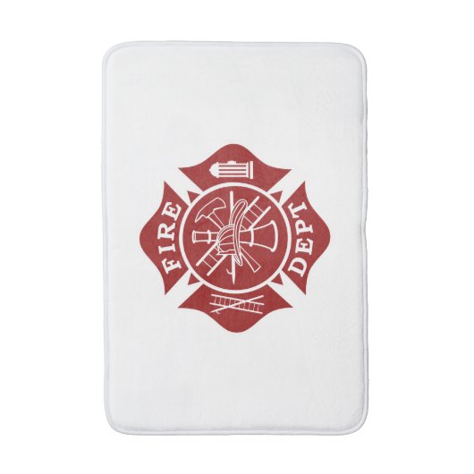Firefighter Small Bath Mat (Voorkant Verticaal)