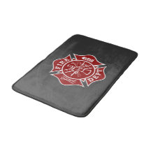 Firefighter Small Bath Mat