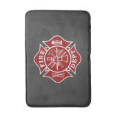 Firefighter Small Bath Mat (Voorkant Verticaal)