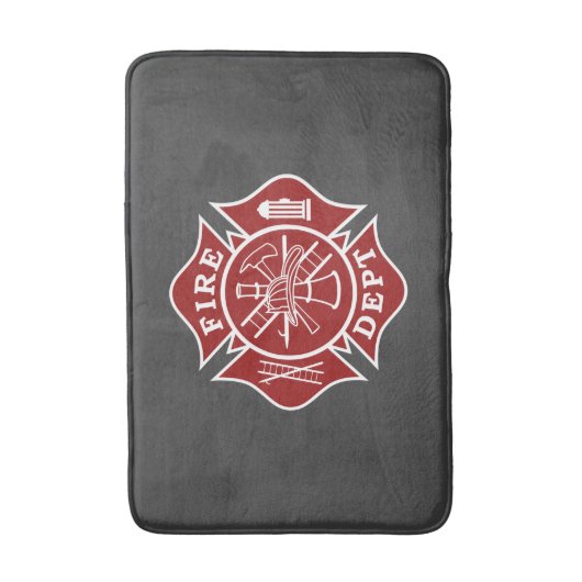 Firefighter Small Bath Mat (Voorkant Verticaal)