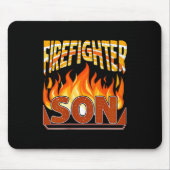 Firefighter Son Fireman Gift Proud Firefighter Quo Muismat (Voorkant)