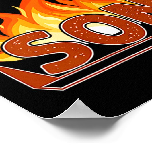 Firefighter Son Fireman Gift Proud Firefighter Quo Poster (Hoek)