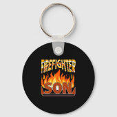 Firefighter Son Fireman Gift Proud Firefighter Quo Sleutelhanger (Voorkant)