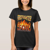 Firefighter Son Fireman Gift Proud Firefighter Quo T-shirt (Voorkant)