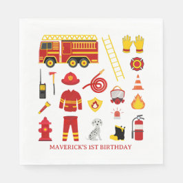 Firefighter Sound The Alarm Birthday Servet