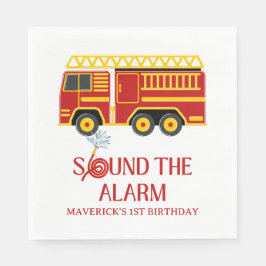 Firefighter Sound The Alarm Birthday Servet
