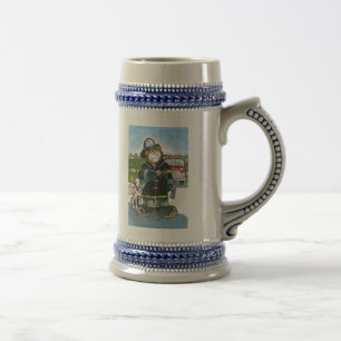 Firefighter Stein - Gepersonaliseerd Bierpul
