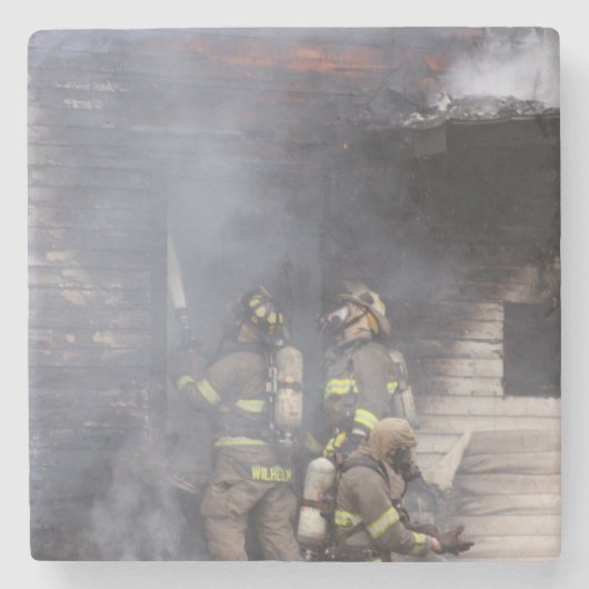 Firefighter Stenen Onderzetter (Voorkant)