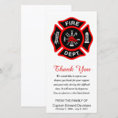 Firefighter Sympathie bedankt Maltees kruis (Voorkant / Achterkant)