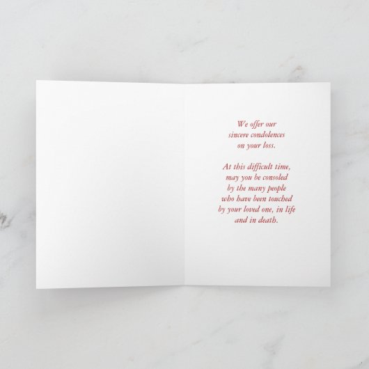 Firefighter Sympathie Embleem op Rode Bokeh Kaart (Binnen)