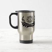 Firefighter Tattoo Graphic Travel Mug Reisbeker (Links)