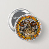 Firefighter Team pin Ronde Button 5,7 Cm (Voorkant /achterkant)