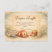 Firefighter Theme Diapper Raffle Informatiekaartje (Voorkant)