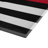 Firefighter Thin Red Line American Flag Name Snijplank (Hoek)