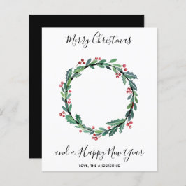 Firefighter Thin Red Line Budget Kerstmis Kaart