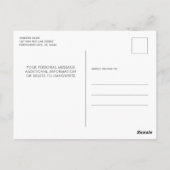 Firefighter Thin Red Line Custom Photo Retirement Briefkaart (Achterkant)