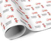 Firefighter Tissue Paper Cadeaupapier (Rol Hoek)