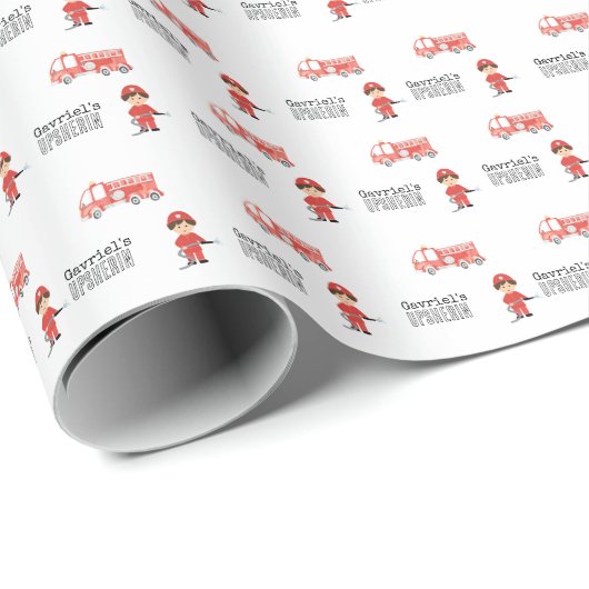 Firefighter Tissue Paper Cadeaupapier (Rol Hoek)