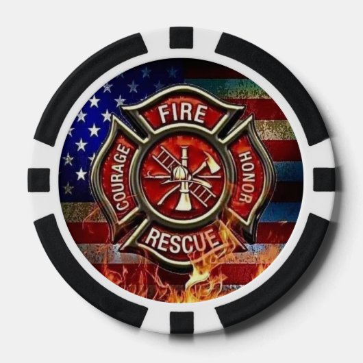 Firefighter Tribute Poker Chips (Voorkant)