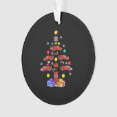 Firefighter Truck Kerstboom Firefighter Gift Ornament (voorkant)