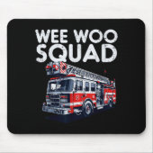 Firefighter Truck Wee Woo Squad Fireman Men Boys K Muismat (Voorkant)