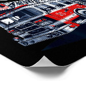 Firefighter Truck Wee Woo Squad Fireman Men Boys K Poster (Hoek)