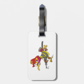 Firefighter Turkey with Hose Bagagelabel (Achterkant verticaal)