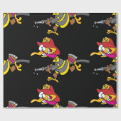 Firefighter Turkey with Hose Cadeaupapier (Vlak)