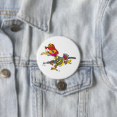 Firefighter Turkey with Hose Ronde Button 7,6 Cm (In situ)