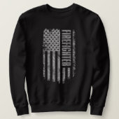 Firefighter USA Flag Distressed design Trui (Design voorkant)