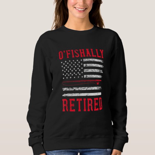 Firefighter Vist retirement VS vlag patriottisch Trui (Voorkant)
