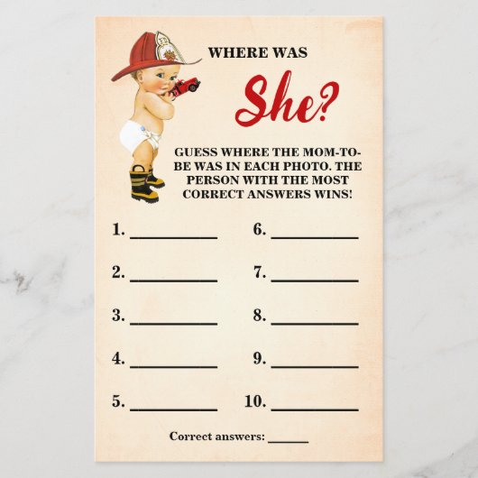 Firefighter Waar was mama om Kaart te worden van S (Voorkant)