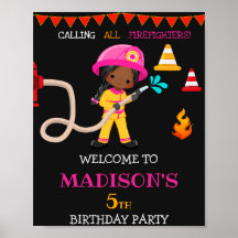 Firefighter welkomstfeest Girl Firefighter