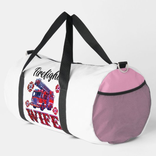 Firefighter Wife Fire Truck Love Plunjezak (Rechterhoek)