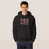 Firefighter Wife Fireman Life Fire babe Hoodie (Voorkant volledig)
