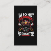 Firefighter Wife Gezegde Hot Fireman Husband Visitekaartje (Voorkant)