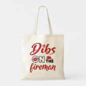 Firefighter Wife overlijdt op Fireman Koelbox Tote Bag (Achterkant)