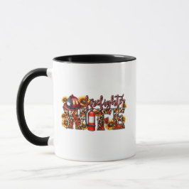 Firefighter WIFE – Sunflower Leopard Flame Print w Mok