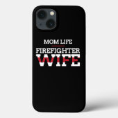 Firefighter Wife Thin Red Line Mothers Day Gift Case-Mate iPhone Case (Achterkant)