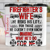 Firefighter Wife's Proud Slogan Thermosbeker