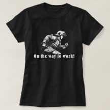 Firefighter Woman "On the Way to Work!"