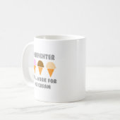 Firefighter... Zal werken voor ijs Koffiemok (Voorkant links)