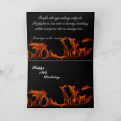 Firefighter's 18th Birthday Kaart (Binnen)