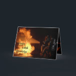 Firefighter's 18th Birthday Kaart<br><div class="desc">Special design for 18 year old person who want to become a firefighter:)</div>