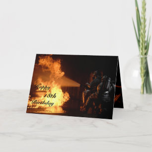 Firefighter's 18th Birthday Kaart