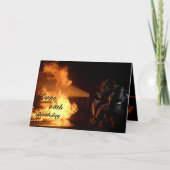 Firefighter's 18th Birthday Kaart (Voorkant)