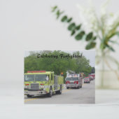 Firefighter's Celebration Briefkaart (Staand voorkant)