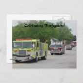Firefighter's Celebration Briefkaart (Voorkant / Achterkant)